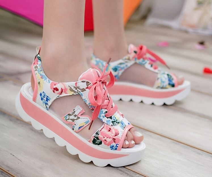 Pink Colorful Casual Sandal Import