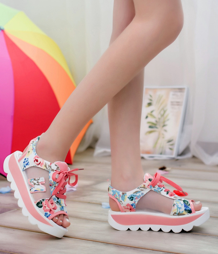 Pink Colorful Casual Sandal Import