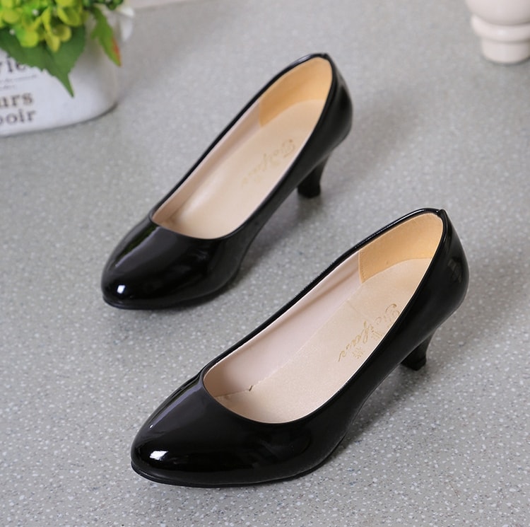 Black Korean Style Office Shoes