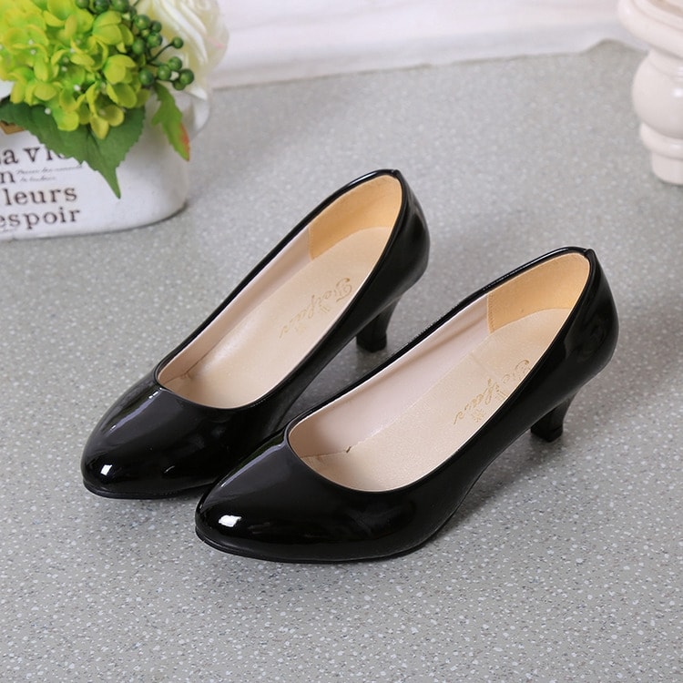 Black Korean Style Office Shoes