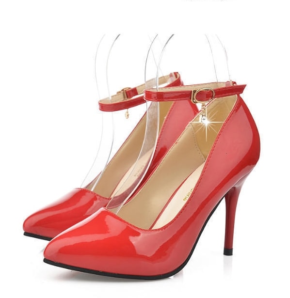 Red Korean Style Party Shoes