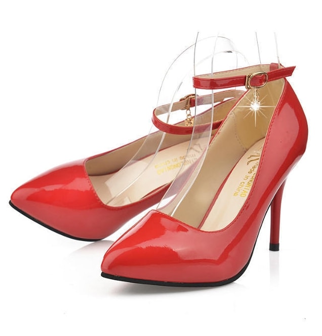 Red Korean Style Party Shoes