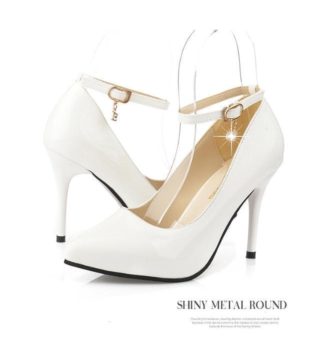 White Korean Style Party Shoes