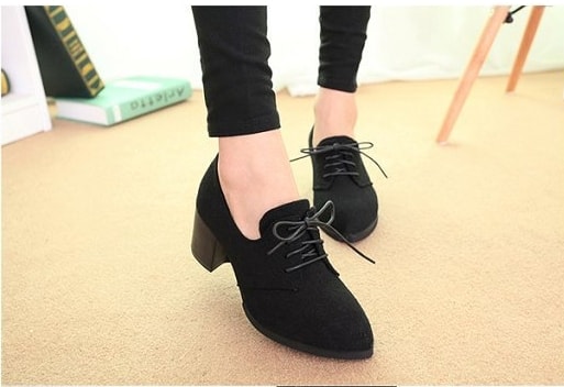 Black Korean Style Office Shoes