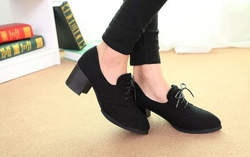 Black Korean Style Office Shoes