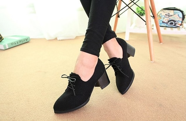 Black Korean Style Office Shoes