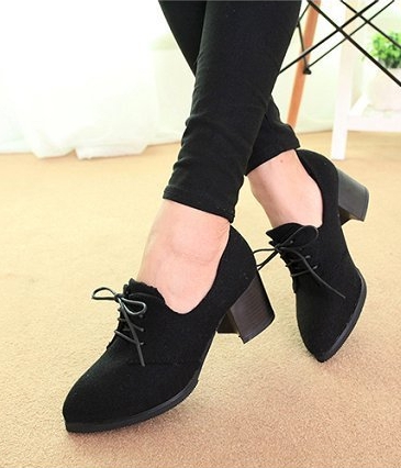 Black Korean Style Office Shoes