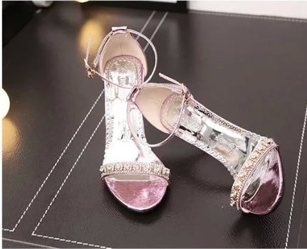 Pink Korean High Heel Party Shoes