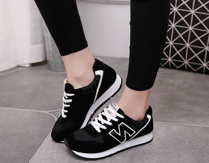 Black Korean N Style Sport Shoes