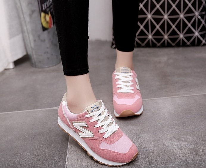 Pink Korean N Style Sport Shoes