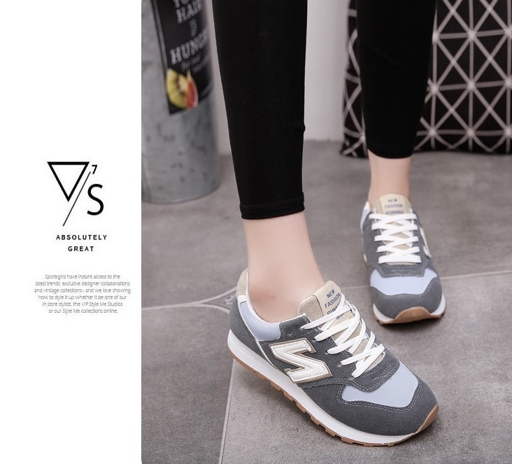 Gray Korean N Style Sport Shoes