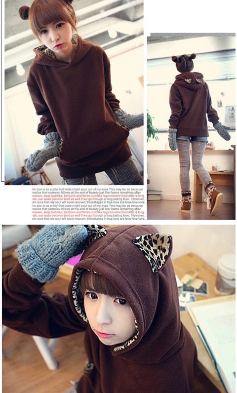 Hoodie JC516 Brown