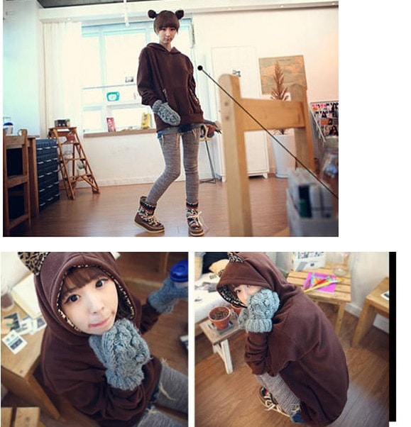 Hoodie JC516 Brown