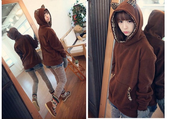 Hoodie JC516 Brown