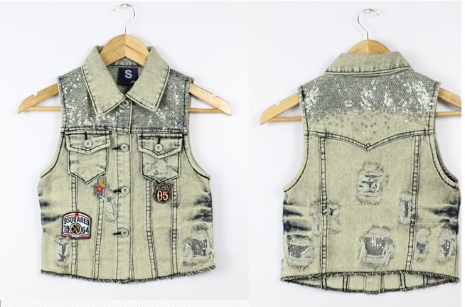 Vest JC626 Denim Grey