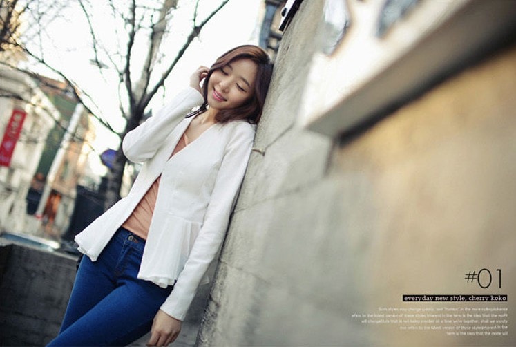 Blazer Lycra JC633 White