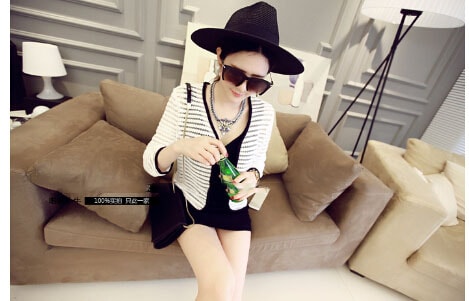 Mesh Cardigan JC638 White