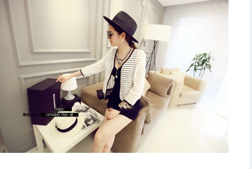 Mesh Cardigan JC638 White