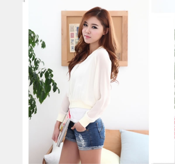 Chiffon Jacket Import JC646 Yellow