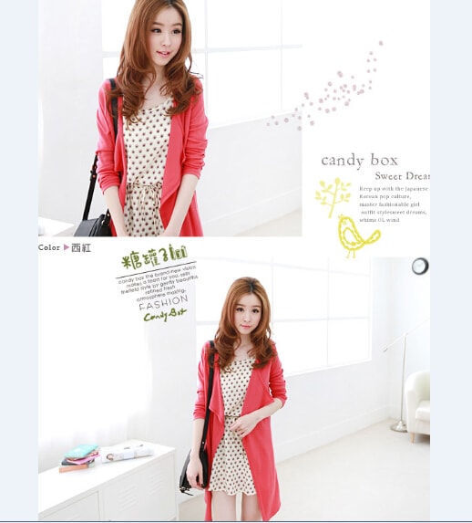 Drape Cardigan JC667 Pink