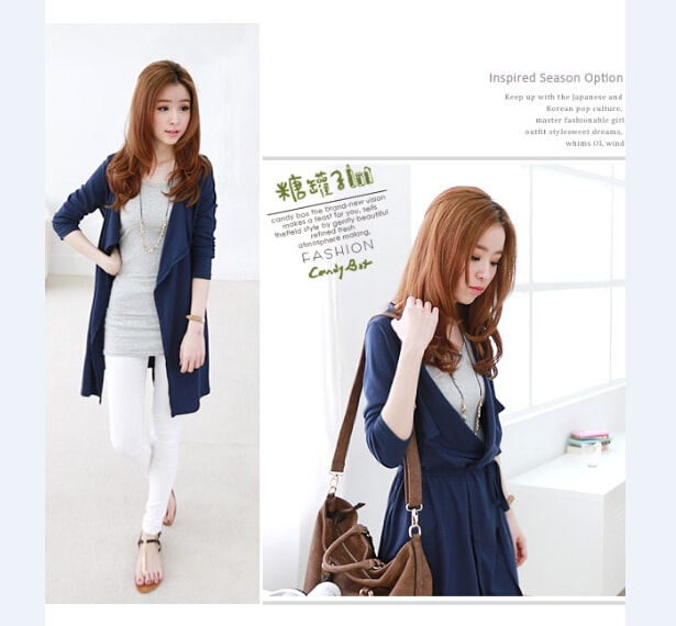 Drape Cardigan JC668 Blue