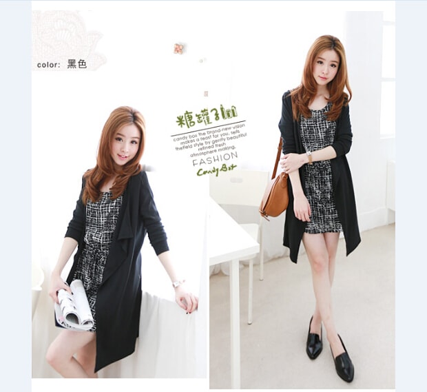 Drape Cardigan JC675 Black