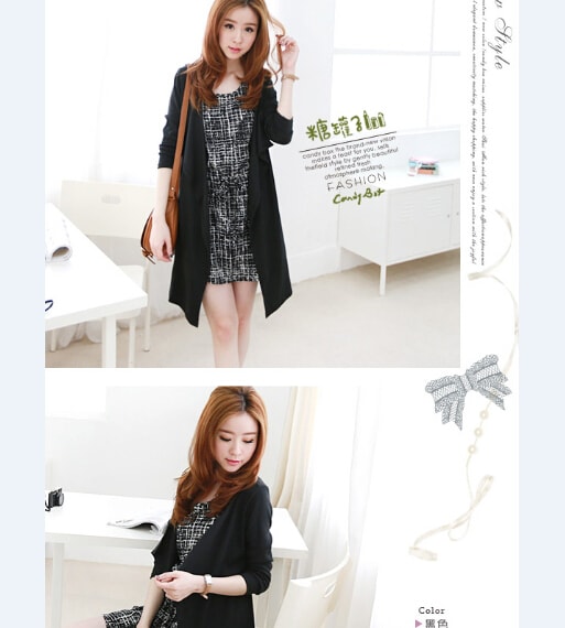 Drape Cardigan JC675 Black