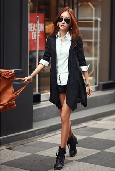 Cardigan Coat JC710 Black