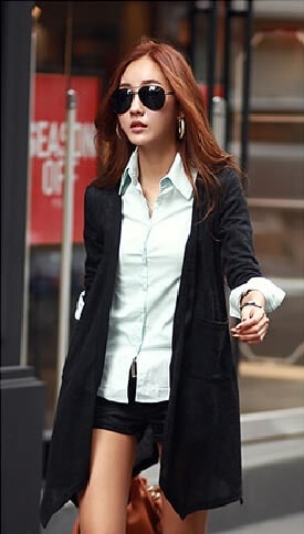 Cardigan Coat JC710 Black