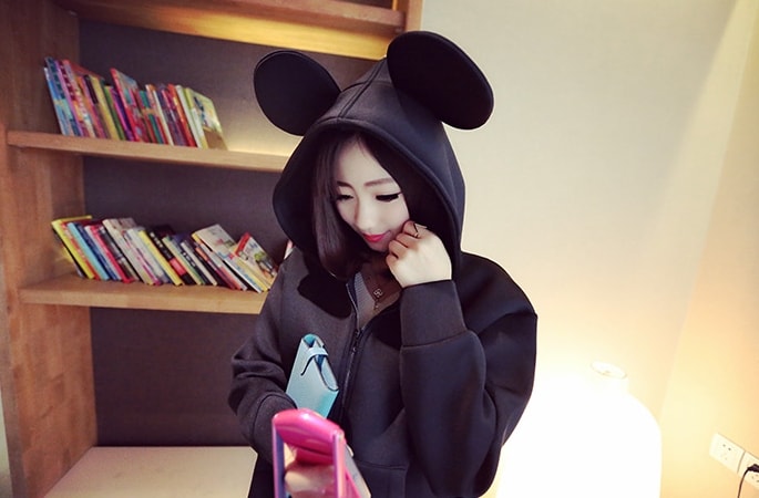 Jacket Hoodie JC738 Black