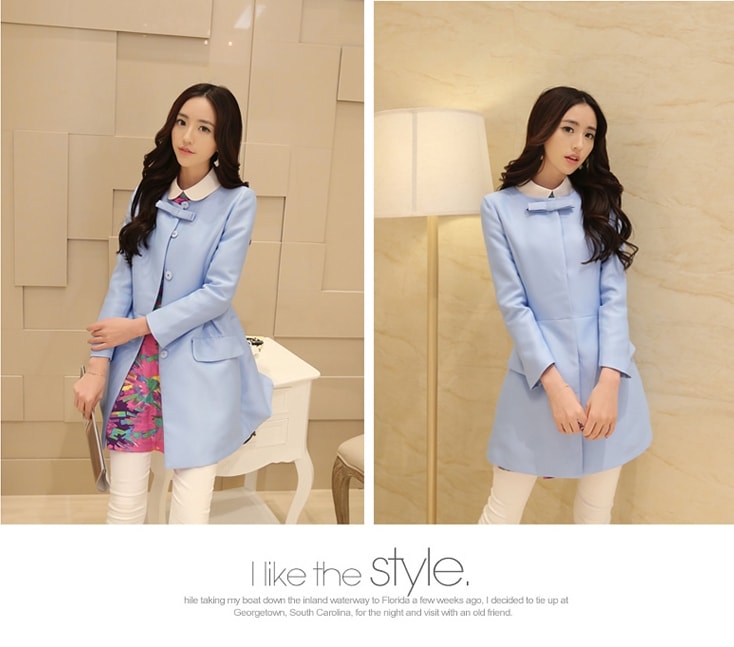 Coat Korea JC754 Sky Blue