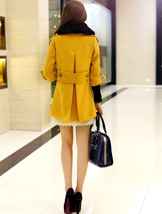 Coat Korea JC755 Yellow