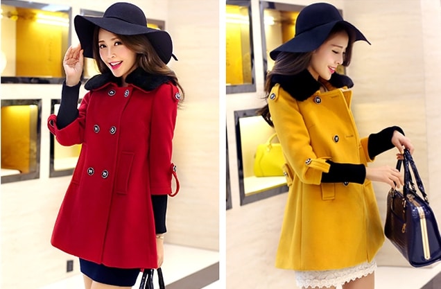 Coat Korea JC755 Yellow