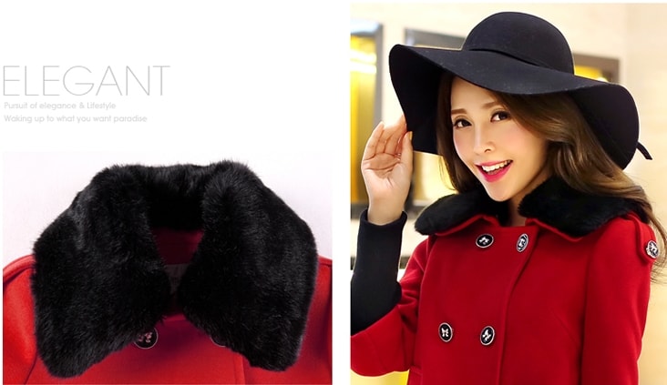 Coat Korea JC756 Red