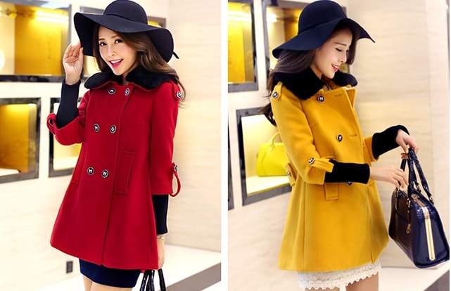 Coat Korea JC756 Red