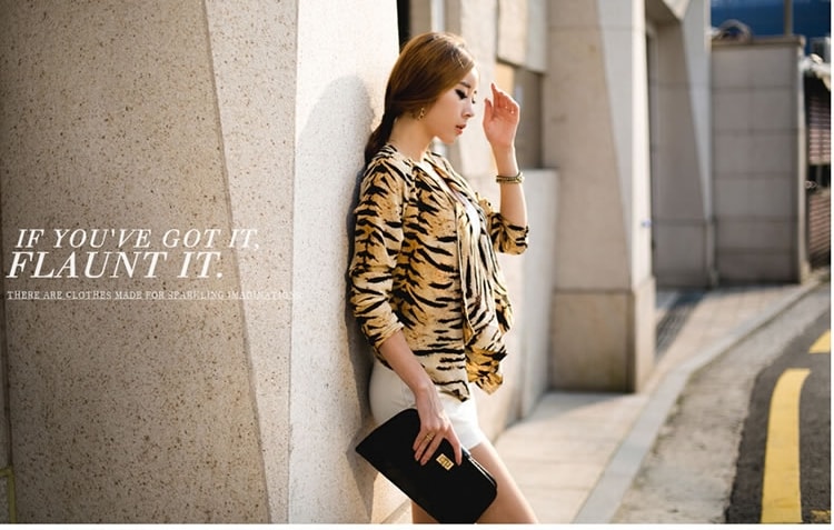 Cardigan JC768 Yellow Leopard