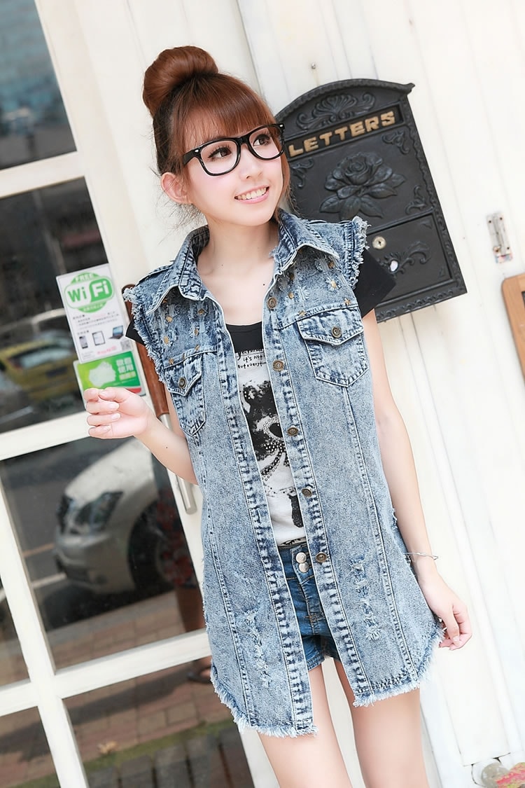 Jaket Jeans Vest JC794 Denim Blue