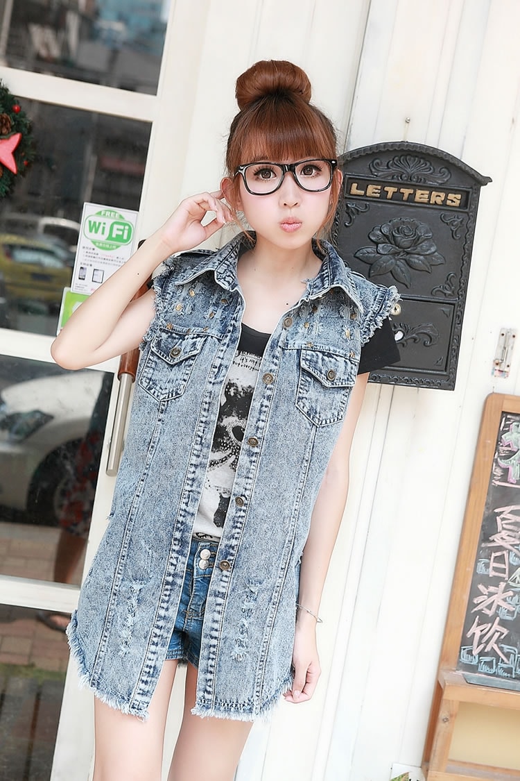 Jaket Jeans Vest JC794 Denim Blue