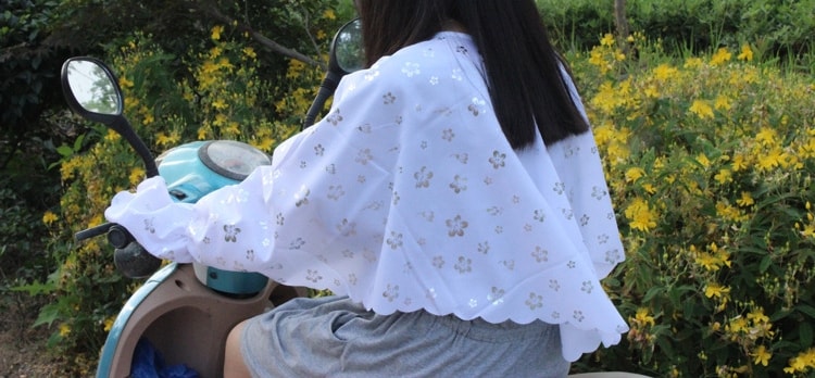 Sunscreen Cardigan JC801 White Butterfly