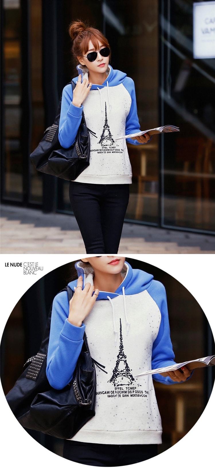 Jacket Hoodie Winter High Quality JC805 Blue