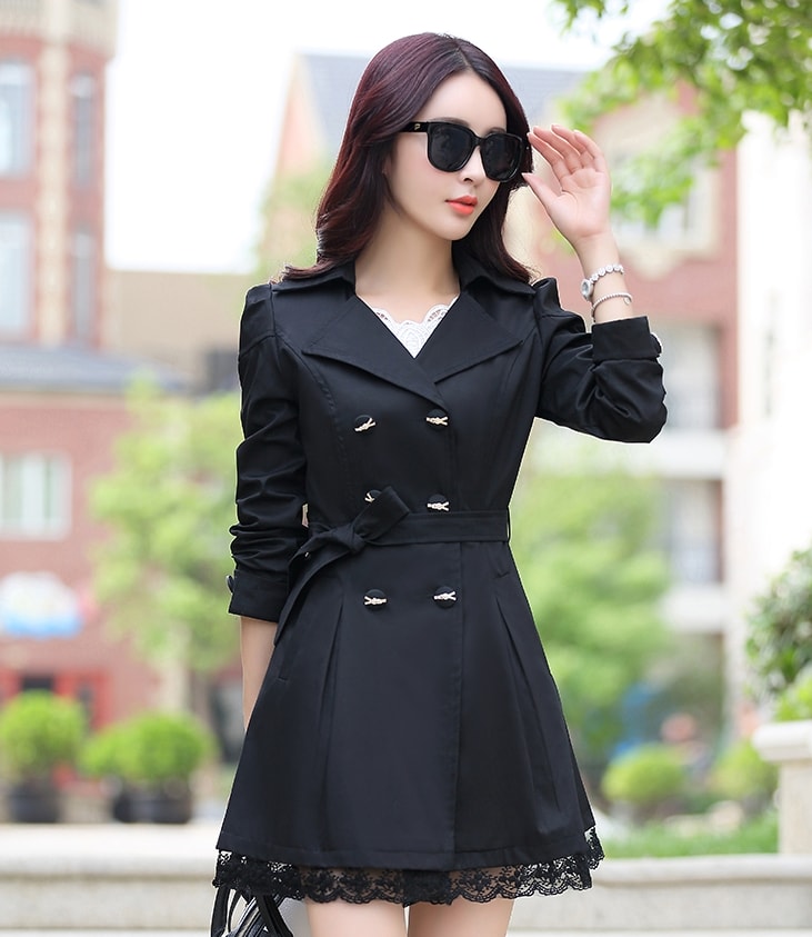 Premium Long Coat Import JC806 Black