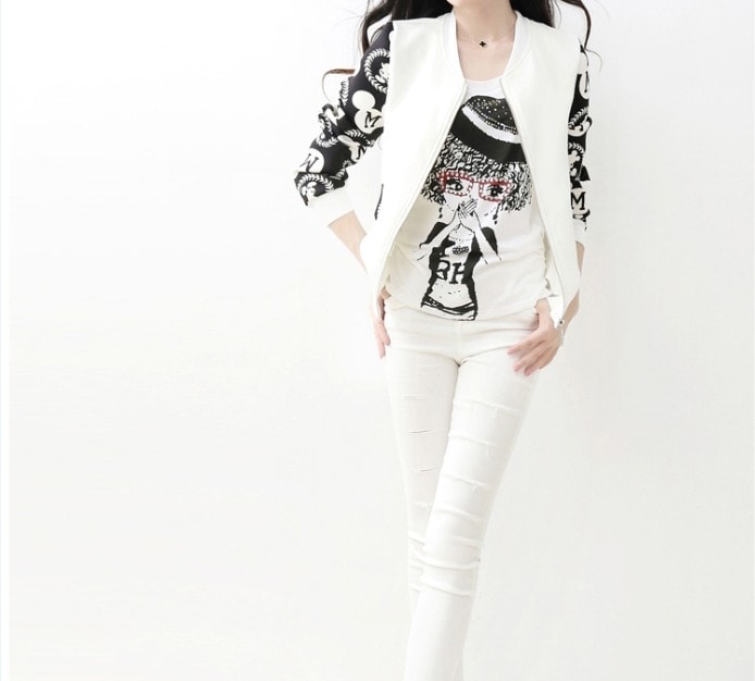 Jacket Mickey Mouse Import JC822 White