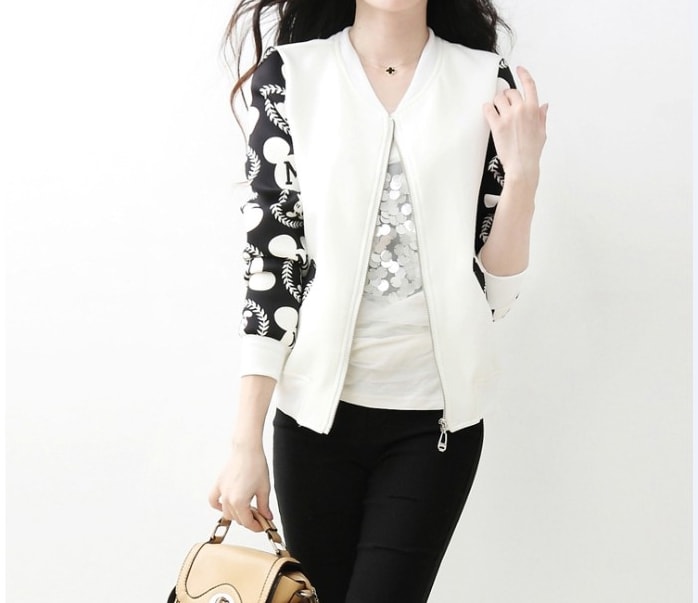 Jacket Mickey Mouse Import JC822 White