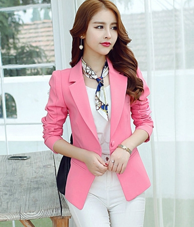 Premium Blazer Korea Import JC824 Pink