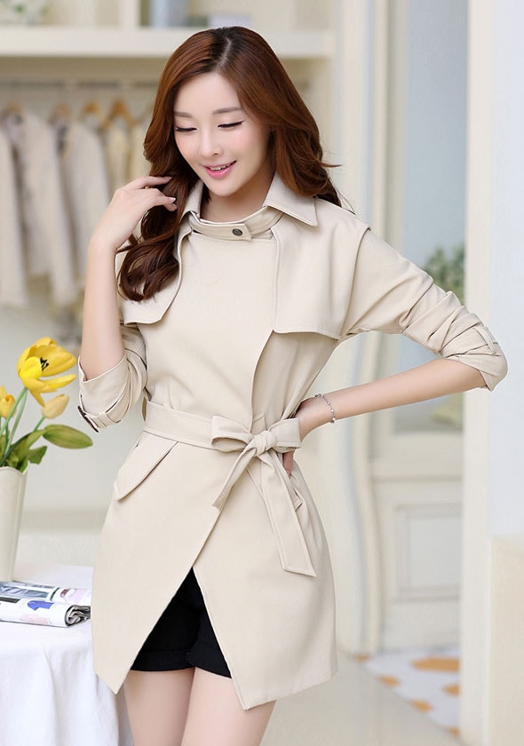 Premium Long Coat Import JC841 Khaki