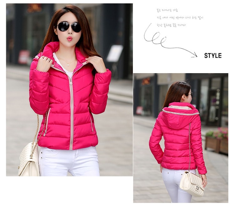 Premium Winter Hoodie Jacket JC845 Rose