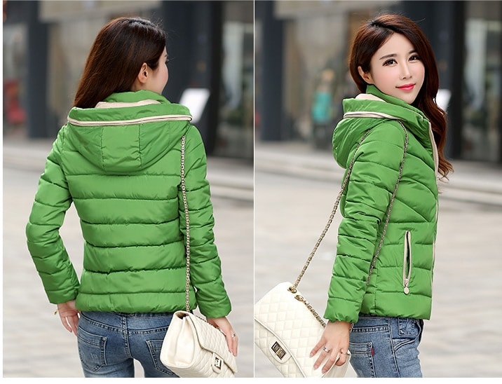 Premium Jacket Hoodie Winter JC846 Green