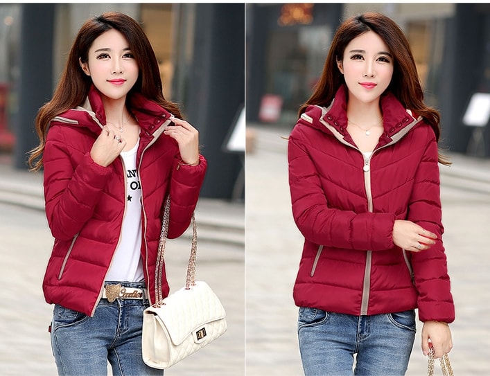 Premium Jacket Hoodie Winter JC847 Red