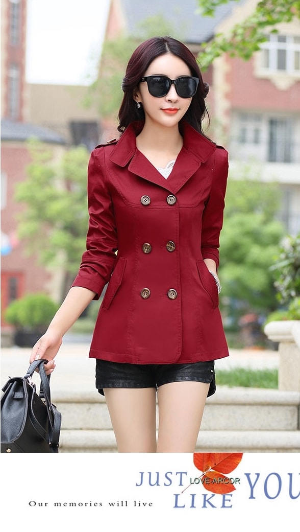 Premium Medium Coat Import JC851 Burgundy