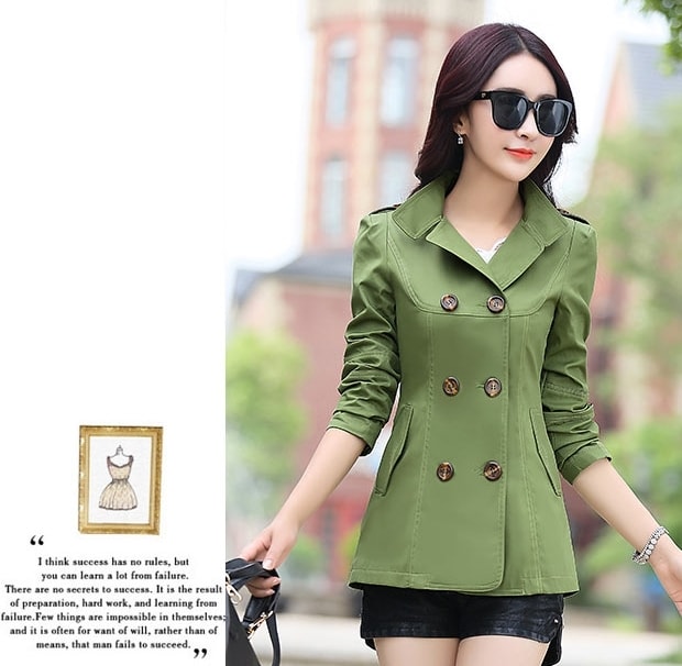 Premium Medium Coat Import JC853 Army Green